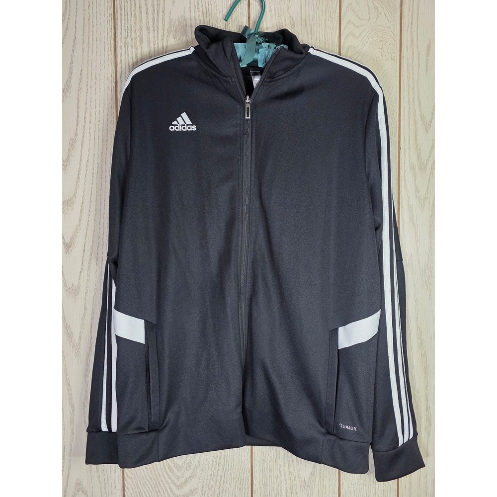 Adidas Women Tiro 19 Track Jacket Black White Size Large 3 Stripes DY0104